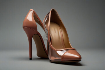 a pair of woman's shoe