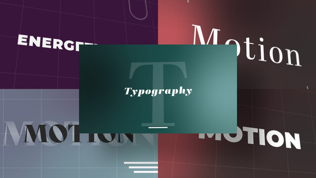 3D Echo Text Motion | Animated Titles with Control Panels