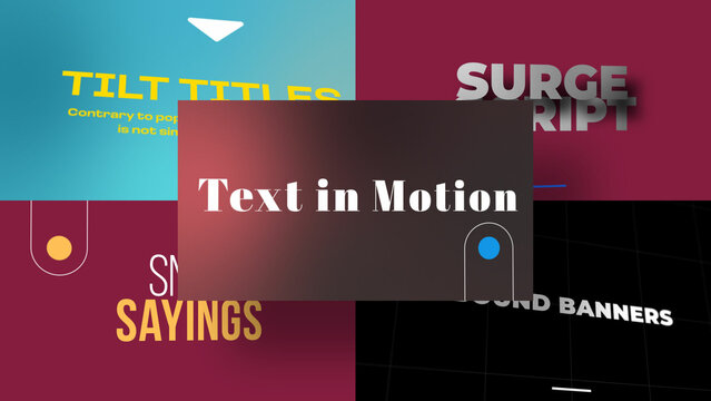 3D Enveloping Text Scenes | Animated Titles with Control Panels