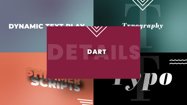 3D Floating Text Dynamics | Animated Titles with Control Panels
