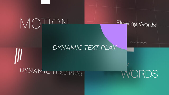 3D Geo Text Patterns | Animated Titles with Control Panels