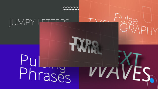 3D Harmony Text | Animated Titles with Control Panels
