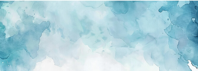 a watercolor painting of blue and white colors