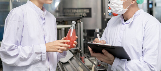 quality inspector food or beverages technician inspection about quality control food or beverages before send product to the customer. Production leader recheck ingredient and productivity.