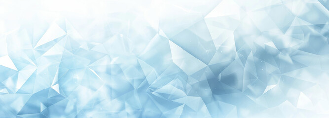 a blue and white abstract background with triangles - obrazy, fototapety, plakaty