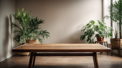 Fototapeta premium table and chairs in a room