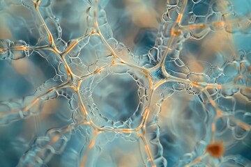  Microscopic View of Fungal Hyphae Network
