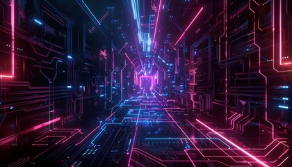 Obraz premium Technology innovation abstract background