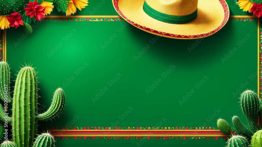 Sticker background cinco de mayo