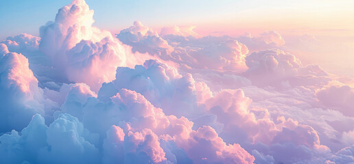 the sky is filled with pink clouds and blue sky