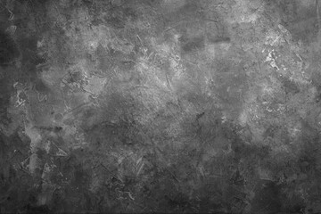 Obraz premium Gray grunge concrete wall texture, monochrome backdrop, weathered rough surface