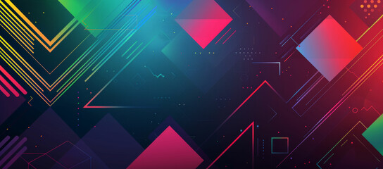 a colorful abstract background with lines and shapes