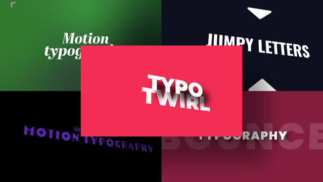 3D Space Time Text Continuum | Animated Titles with Control Panels