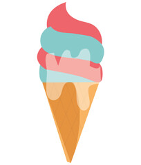 Ice-cream Elements and Craft Design.