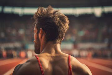 Generative AI image of skilled professional successful athlete champion