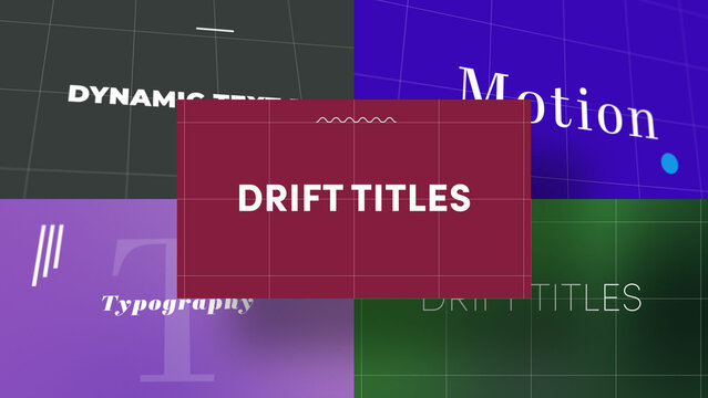 3D Spiral Text Motion | Animated Titles with Control Panels