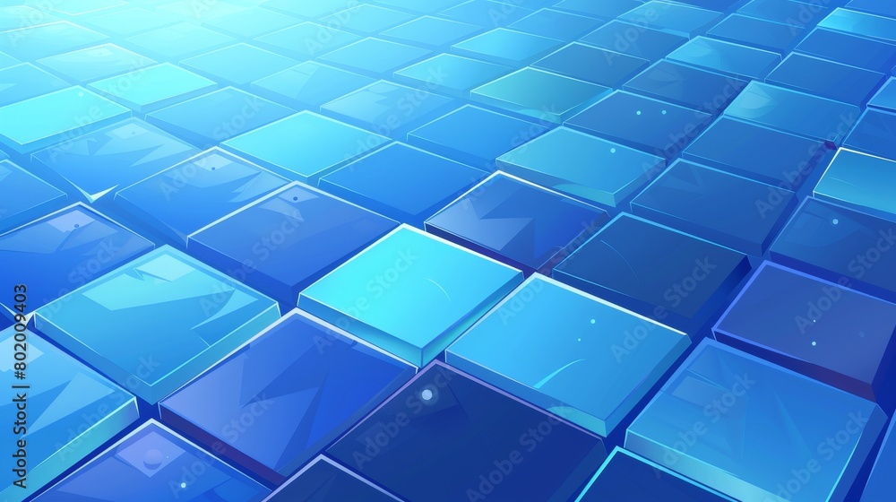 Poster square tiles on an abstract perspective background. design element