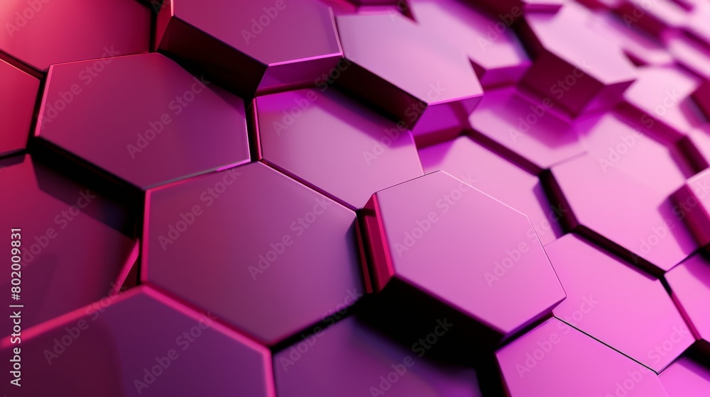 Poster design element of abstract geometric background with hexagons.