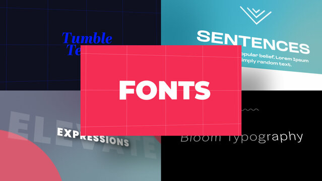 3D Synchronized Type Motion | Animated Titles with Control Panels