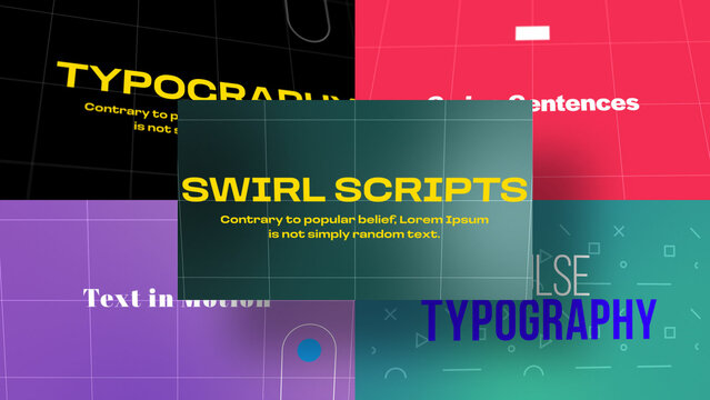 3D Text Cosmic Spin | Animated Titles with Control Panels
