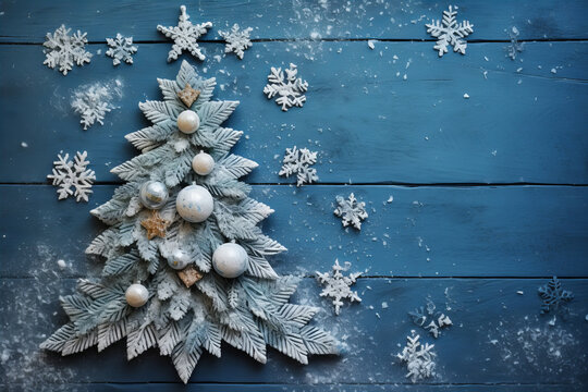 Xmas tree or christmas tree decorated festive christmas background. New year Winter background design, Christmas scene