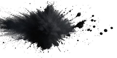 Paint stains black blotch background. Grunge Design Element. Brush Strokes. Vector illustration	