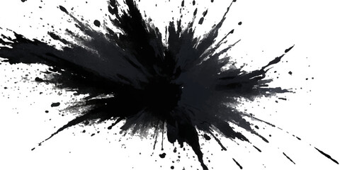 Paint stains black blotch background. Grunge Design Element. Brush Strokes. Vector illustration	