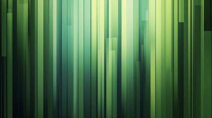 Green straight lines and stripes on an abstract background