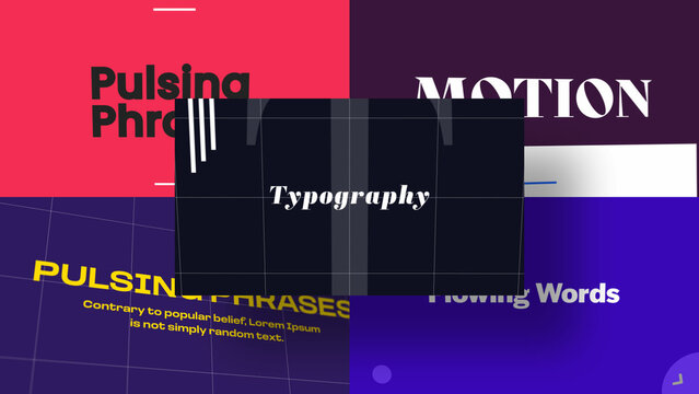 3D Versatile Typography Kit | Animated Titles with Control Panels