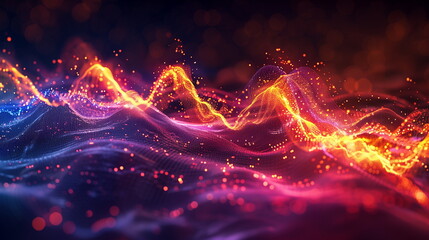 abstract background with colorful motion wave