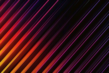 Flowing lines in a vibrant orange and purple gradient, creating a minimalist aesthetic on black.
