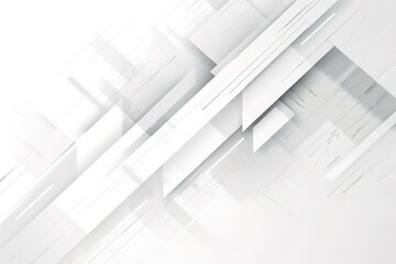 Abstract white background with geometric shapes and gradient