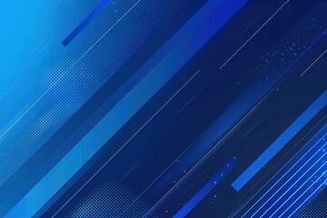 Blue abstract background with diagonal lines and space for text