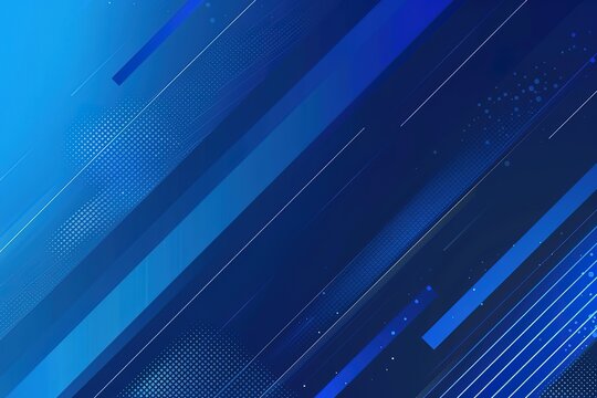 Blue abstract background with diagonal lines and space for text