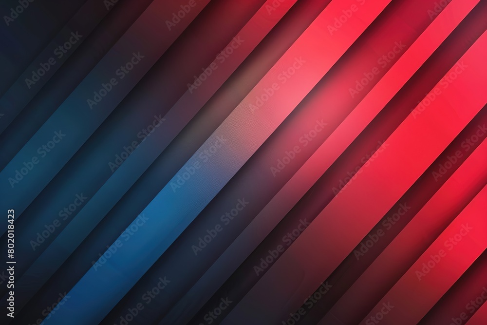 Poster red and blue gradient background with diagonal lines