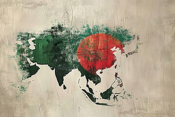 The country of the Bangladesh flag