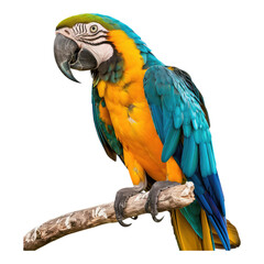 Fototapeta premium Photo of macaw isolated on transparent background