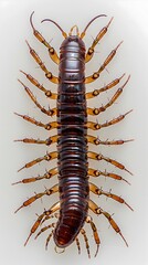 Fototapeta premium Conceptual of the Mysterious Allure of the Enigmatic House Centipede