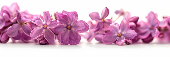 photo against a white backdrop, a bunch of violet jasmine flowers takes corner stage, with beautiful petals, offering an establishing shot that radiates beauty and tranquility, per