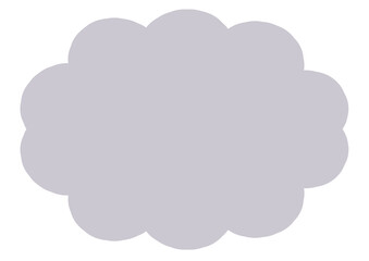 くすみカラー　シンプル　雲形　ふきだし　かわいい