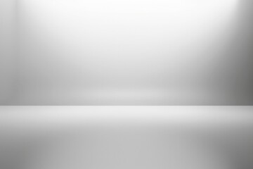 White Gradient. Elegant White Background with Soft Gradient and Vignette Effect