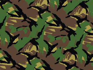 British Disruptive Pattern Material DPM Camouflage Seamless Pattern