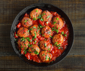 Meatballs with tomato sauce
