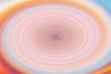Abstract background of light round swirl in blue-orange tones. Bright illustration for wallpaper