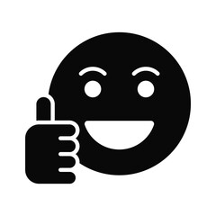 Thumb up, like emoji vector design, easy to use and download