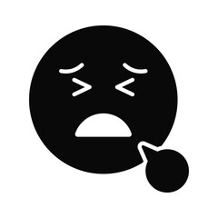 Unique and premium vector of tired emoji, editable icon
