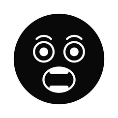 Oh My God expression emoji vector design, editable vector