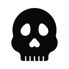Skull vector design, spooky icon in modern style