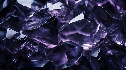Minimal Background with Crystal Texture,
Purple and Black Tones for Elegant Design, Hand Edited Generative AI