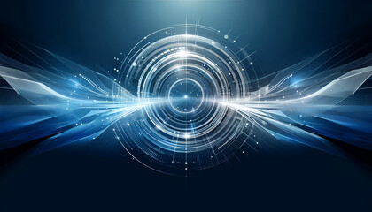 Fototapeta premium Futuristic Blue and White Mesh Gradient Design